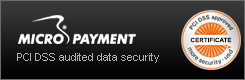 Zahlung bei meinedampfwelt.de wird über Micropayment mit PCI DSS geprüfter Datensicherheit durchgeführt