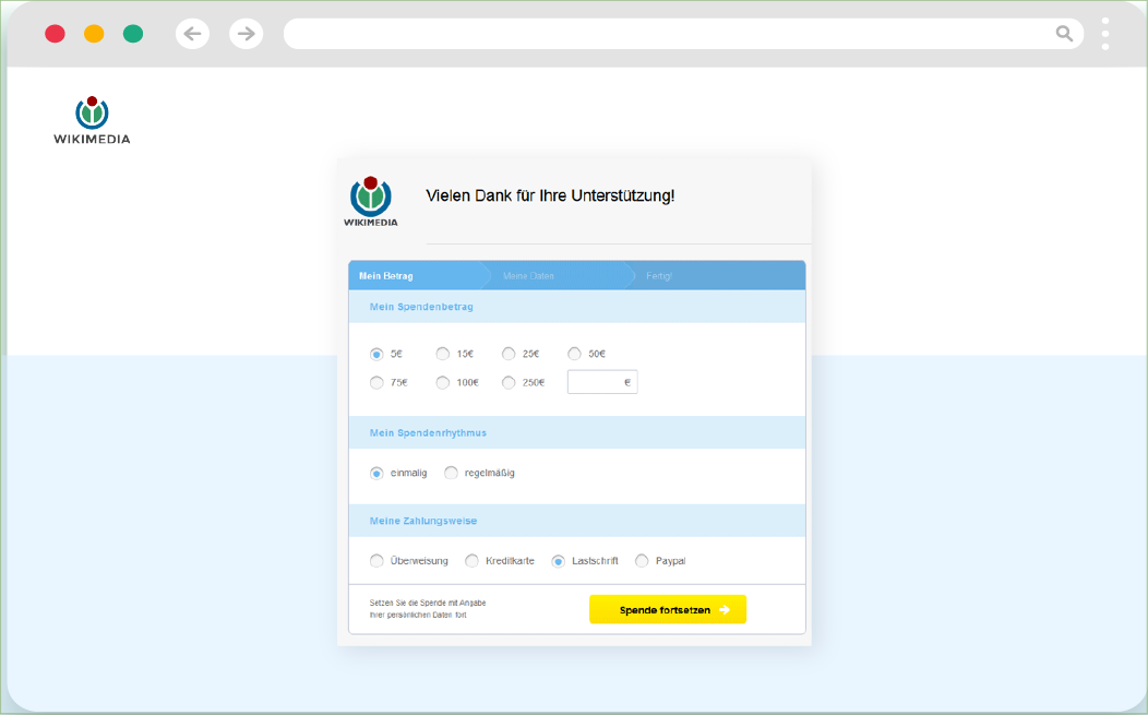 Wikimedia Payment Lösung