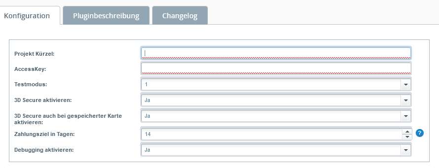 Micropayment Shopware 5 Plugin Konfiguration Einstellungen