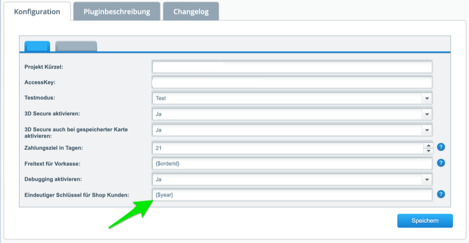 Shopware 5 Zahlungsarten Beschreibung